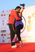 Abhishek Bachchan at DNA Marathon in Mumbai on 9th March 2014